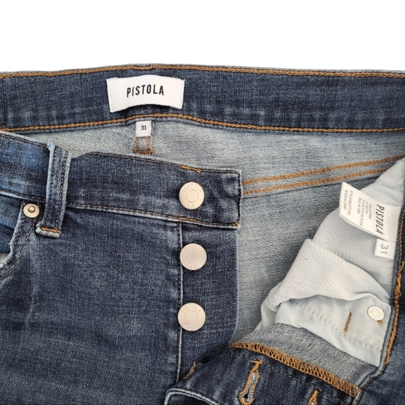 Pistola Button Down Skinny Jeans 31 - Picture 6 of 7